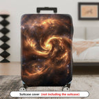 1-Piece Galaxy Nebula Space Swirl Cosmic  Suitcase Luggage Cover, Stretch Protective Sleeve