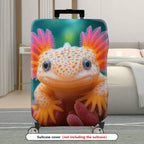 1-Piece Cute Colorful Axolotl Sea Animal Luggage  Suitcase Luggage Cover, Stretch Protective Sleeve