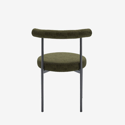 Lot de 2 chaises de salle à manger design moderne, velours vert Julia