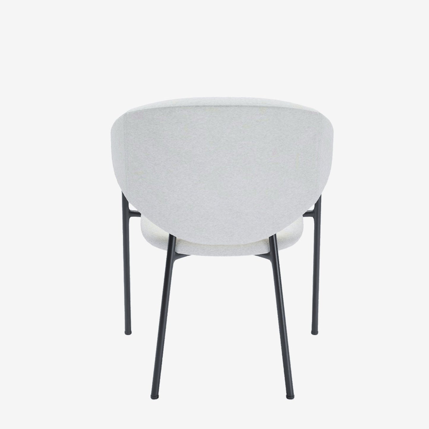 Lot de 2 chaises avec accoudoirs design en velours beige Jeanne