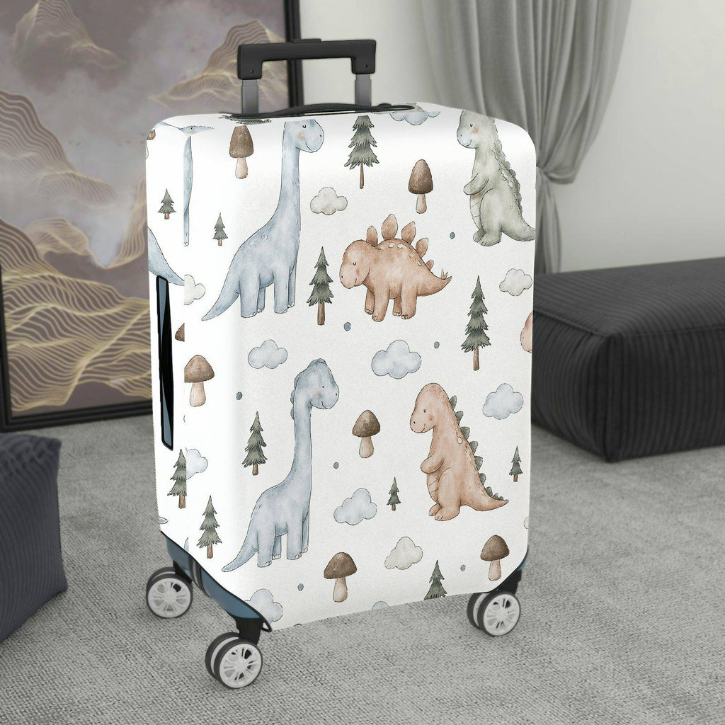 1-Piece Cute Dinosaur Tree Cloud Mushroom  Suitcase Luggage Cover, Stretch Protective Sleeve