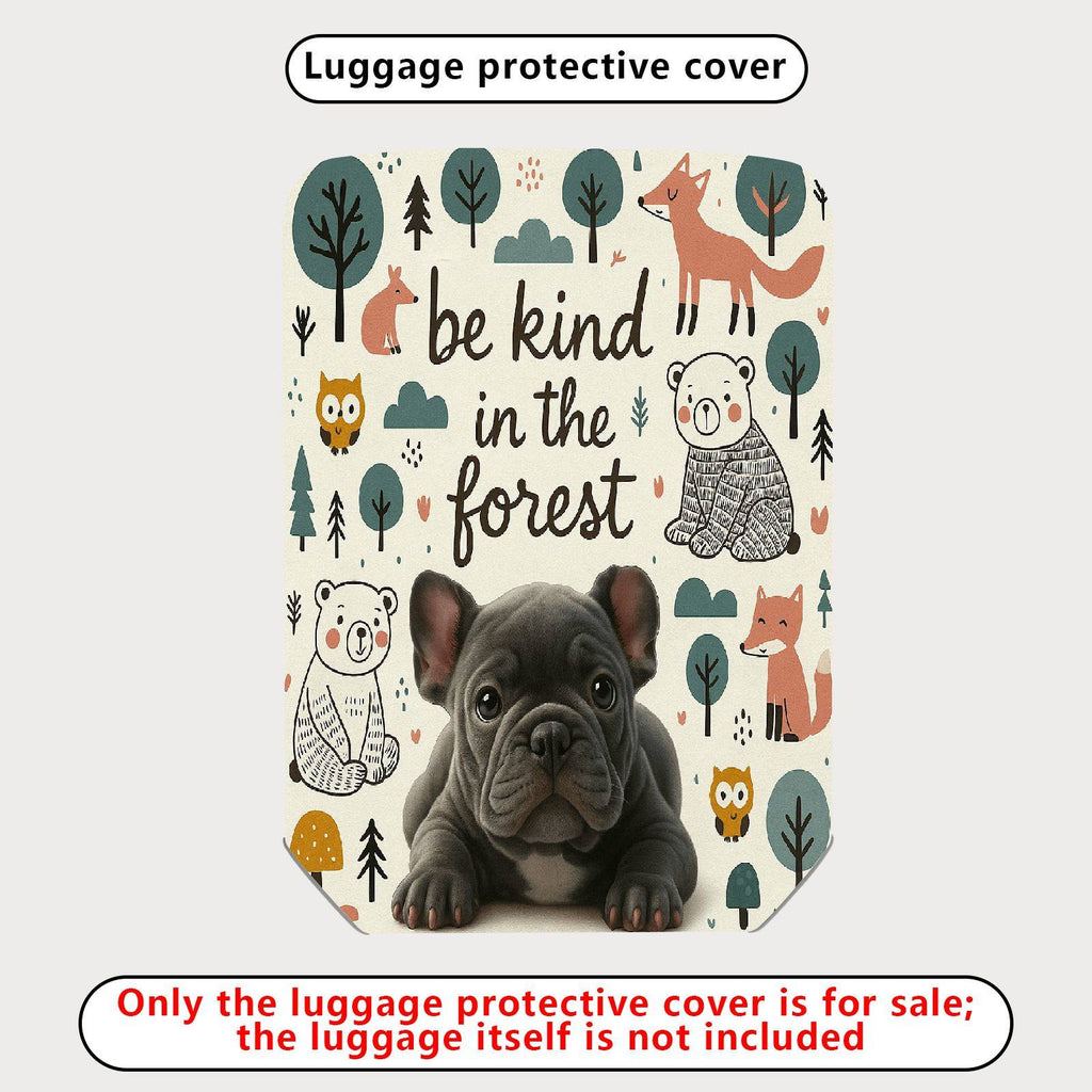 1-Piece Animal Forest Nature Dog  Suitcase Luggage Cover, Stretch Protective Sleeve