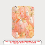 1-Piece Halloween Ghost Pumpkin Floral Bat  Suitcase Luggage Cover, Stretch Protective Sleeve