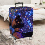 1-Piece Astronaut Galaxy Space Stars Cosmic Adventure  Suitcase Luggage Cover, Stretch Protective Sleeve