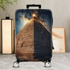 1-Piece Cosmic Pyramid Starry Night Ancient Mystical Galactic  Suitcase Luggage Cover, Stretch Protective Sleeve