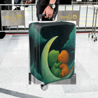 1-Piece Dinosaur Moon Stars Clouds Night Cute  Suitcase Luggage Cover, Stretch Protective Sleeve
