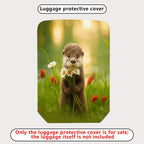 1-Piece Nature Animal Flower Forest Cute  Suitcase Luggage Cover, Stretch Protective Sleeve
