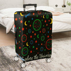 1-Piece Cosmic Planet Star Moon Galaxy Space  Suitcase Luggage Cover, Stretch Protective Sleeve