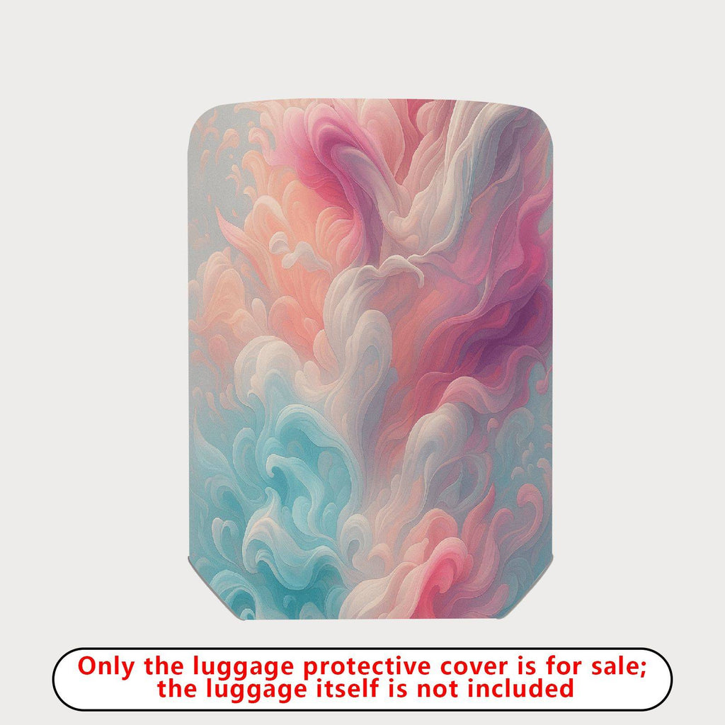1-Piece Abstract Colorful Cloud Pattern  Suitcase Luggage Cover, Stretch Protective Sleeve
