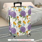 1-Piece Floral Colorful Nature Vibrant Spring Holiday  Suitcase Luggage Cover, Stretch Protective Sleeve
