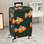 1-Piece Animal Fish Green Pattern  Suitcase Luggage Cover, Stretch Protective Sleeve