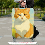 1-Piece Cute Animal  Artistic Pastoral Summer  Suitcase Luggage Cover, Stretch Protective Sleeve