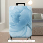 1-Piece Blue Rose Floral Abstract Artistic Elegant Trendy  Suitcase Luggage Cover, Stretch Protective Sleeve