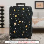 1-Piece Starry Night Golden Stars Constellation Celestial Cosmic  Suitcase Luggage Cover, Stretch Protective Sleeve