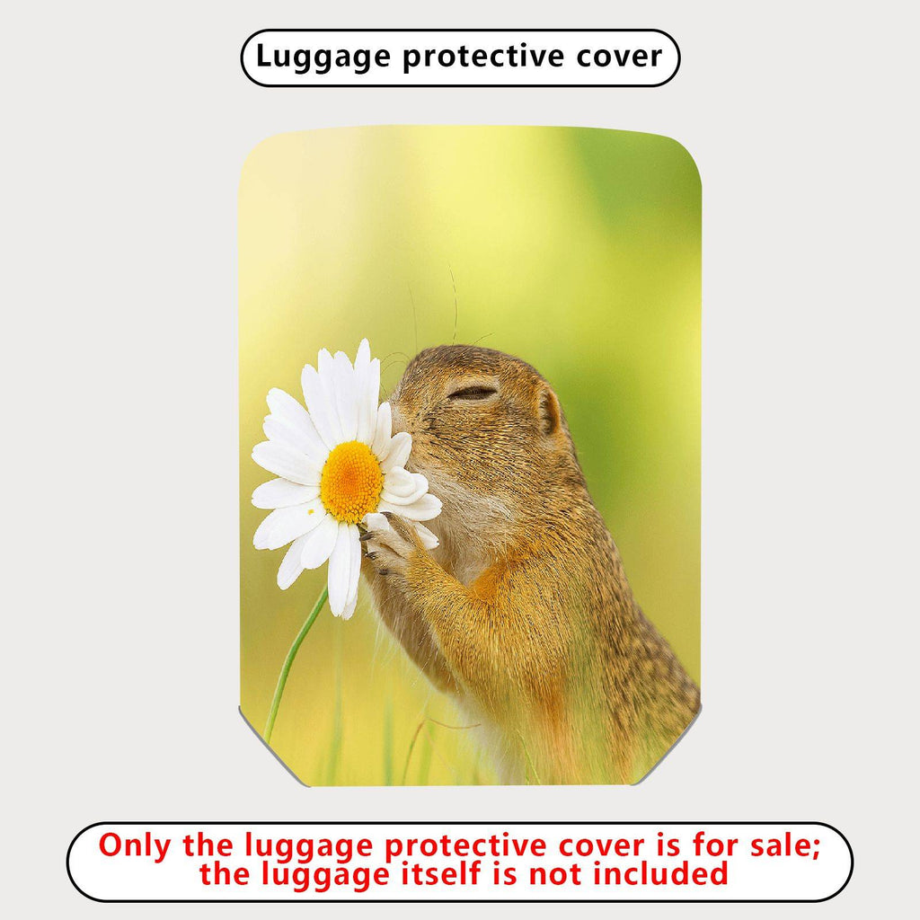 1-Piece Cute Animal Flower Nature Spring Travel  Suitcase Luggage Cover, Stretch Protective Sleeve