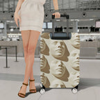 1-Piece Abstract Artistic Beige Elegant Modern Unique  Suitcase Luggage Cover, Stretch Protective Sleeve