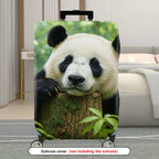 1-Piece Panda Forest Nature Wildlife Cute Animal  Suitcase Luggage Cover, Stretch Protective Sleeve