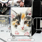 1-Piece Cute Adorable Cat Watercolor Animal Art  Suitcase Luggage Cover, Stretch Protective Sleeve