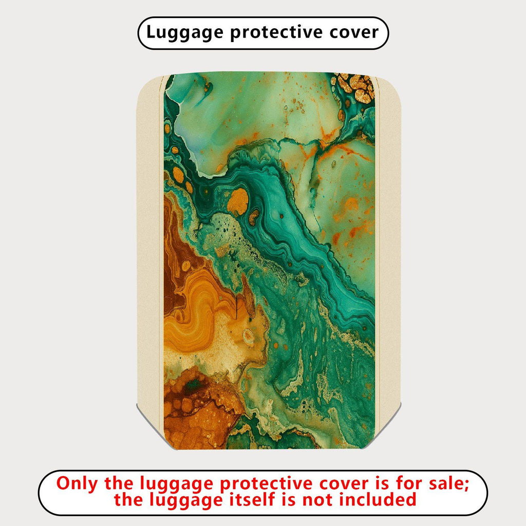 1-Piece Abstract Texture Art Marble Pattern  Suitcase Luggage Cover, Stretch Protective Sleeve
