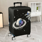1-Piece Astronaut Planet Space Galaxy Cosmic  Suitcase Luggage Cover, Stretch Protective Sleeve