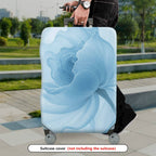 1-Piece Blue Rose Floral Abstract Artistic Elegant Trendy  Suitcase Luggage Cover, Stretch Protective Sleeve