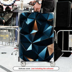 1-Piece Geometric Abstract Modern Stylish Artistic Unique  Suitcase Luggage Cover, Stretch Protective Sleeve