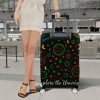 1-Piece Cosmic Planet Star Moon Galaxy Space  Suitcase Luggage Cover, Stretch Protective Sleeve