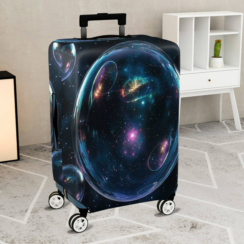 1-Piece Cosmic Galactic Astral Space Nebula  Suitcase Luggage Cover, Stretch Protective Sleeve