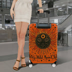 1-Piece Sun Moon Star Cosmic Astral Mystical  Suitcase Luggage Cover, Stretch Protective Sleeve