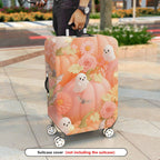 1-Piece Halloween Ghost Pumpkin Floral Bat  Suitcase Luggage Cover, Stretch Protective Sleeve