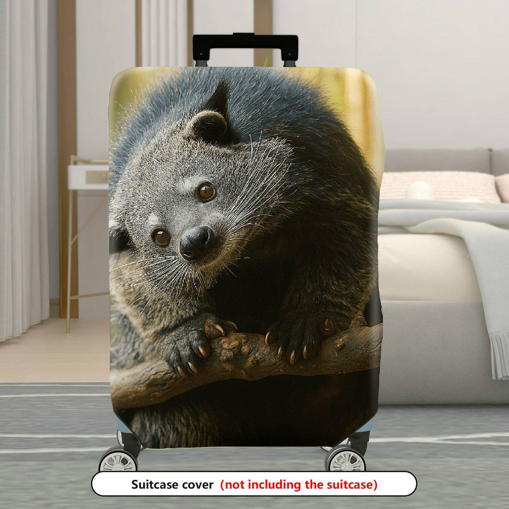 1-Piece Cute Animal Nature Wildlife Fun Decorative  Suitcase Luggage Cover, Stretch Protective Sleeve