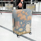 1-Piece Cute Floral  Angel Rabbit Cloud Sky  Suitcase Luggage Cover, Stretch Protective Sleeve