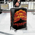 1-Piece Airplane Sunset Cloud Travel Business Vacation Checked-in  Suitcase Luggage Cover, Stretch Protective Sleeve