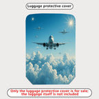 1-Piece Airplane Cloud Sky Travel Adventure Journey  Suitcase Luggage Cover, Stretch Protective Sleeve
