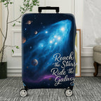 1-Piece Galaxy Stars Space Astronaut Planet Cosmic  Suitcase Luggage Cover, Stretch Protective Sleeve