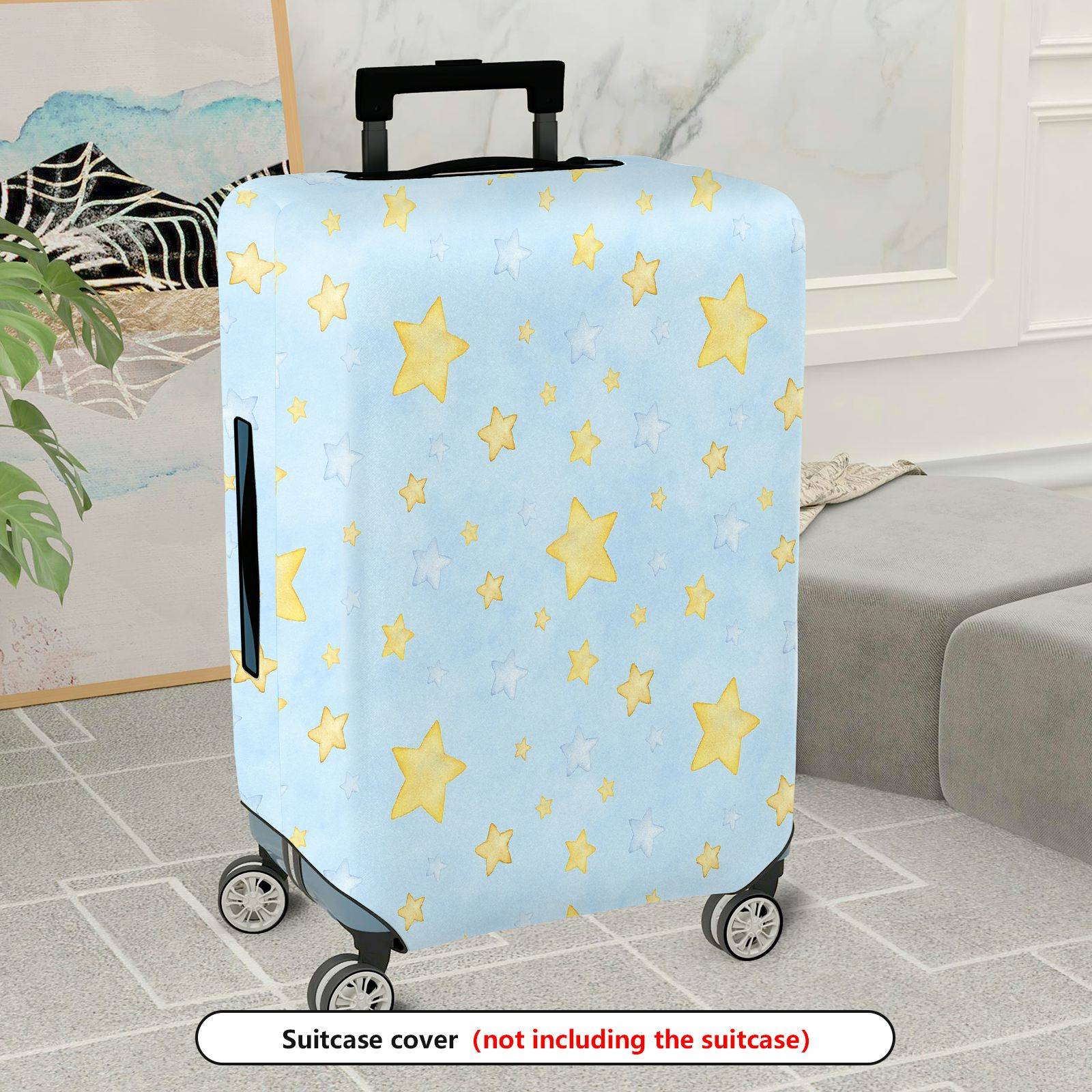 1-Piece Starry Night Sky Universe Cosmic Celestial Astral  Suitcase Luggage Cover, Stretch Protective Sleeve