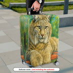 1-Piece Animal Nature Art Colorful Relaxing Vibrant  Suitcase Luggage Cover, Stretch Protective Sleeve