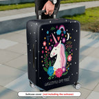 1-Piece Unicorn Floral Star Moon Heart Rainbow  Suitcase Luggage Cover, Stretch Protective Sleeve