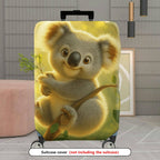 1-Piece Cute Koala Tree Forest Nature  Suitcase Luggage Cover, Stretch Protective Sleeve