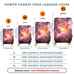 1-Piece Galactic Cosmic Star Nebula Universe Space  Suitcase Luggage Cover, Stretch Protective Sleeve