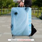 1-Piece Arctic Ice Polar Bear Wildlife Nature Animal  Suitcase Luggage Cover, Stretch Protective Sleeve