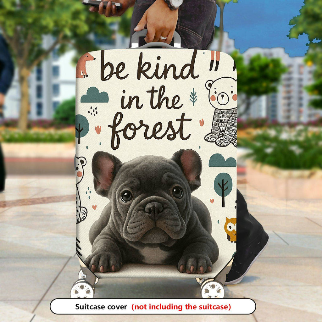 1-Piece Animal Forest Nature Dog  Suitcase Luggage Cover, Stretch Protective Sleeve