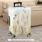 1-Piece Retro Floral Pastoral Wildflower Landscape Nature  Suitcase Luggage Cover, Stretch Protective Sleeve