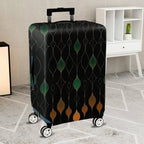 1-Piece Abstract Retro Geometric Minimalist Colorful  Suitcase Luggage Cover, Stretch Protective Sleeve