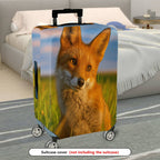 1-Piece Animal Nature Sunset Fox Wildlife  Suitcase Luggage Cover, Stretch Protective Sleeve