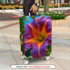 1-Piece Flower Pattern Colorful Artistic Vibrant Nature Beautiful  Suitcase Luggage Cover, Stretch Protective Sleeve