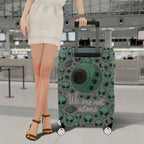 1-Piece Alien  Space Outer World Cosmic  Suitcase Luggage Cover, Stretch Protective Sleeve