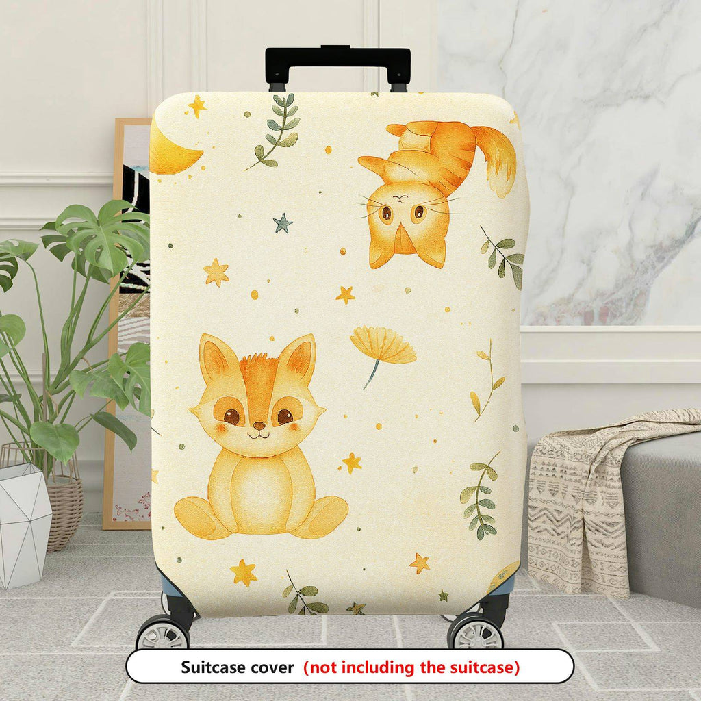 1-Piece Animal Star Moon Flower Leaf  Suitcase Luggage Cover, Stretch Protective Sleeve
