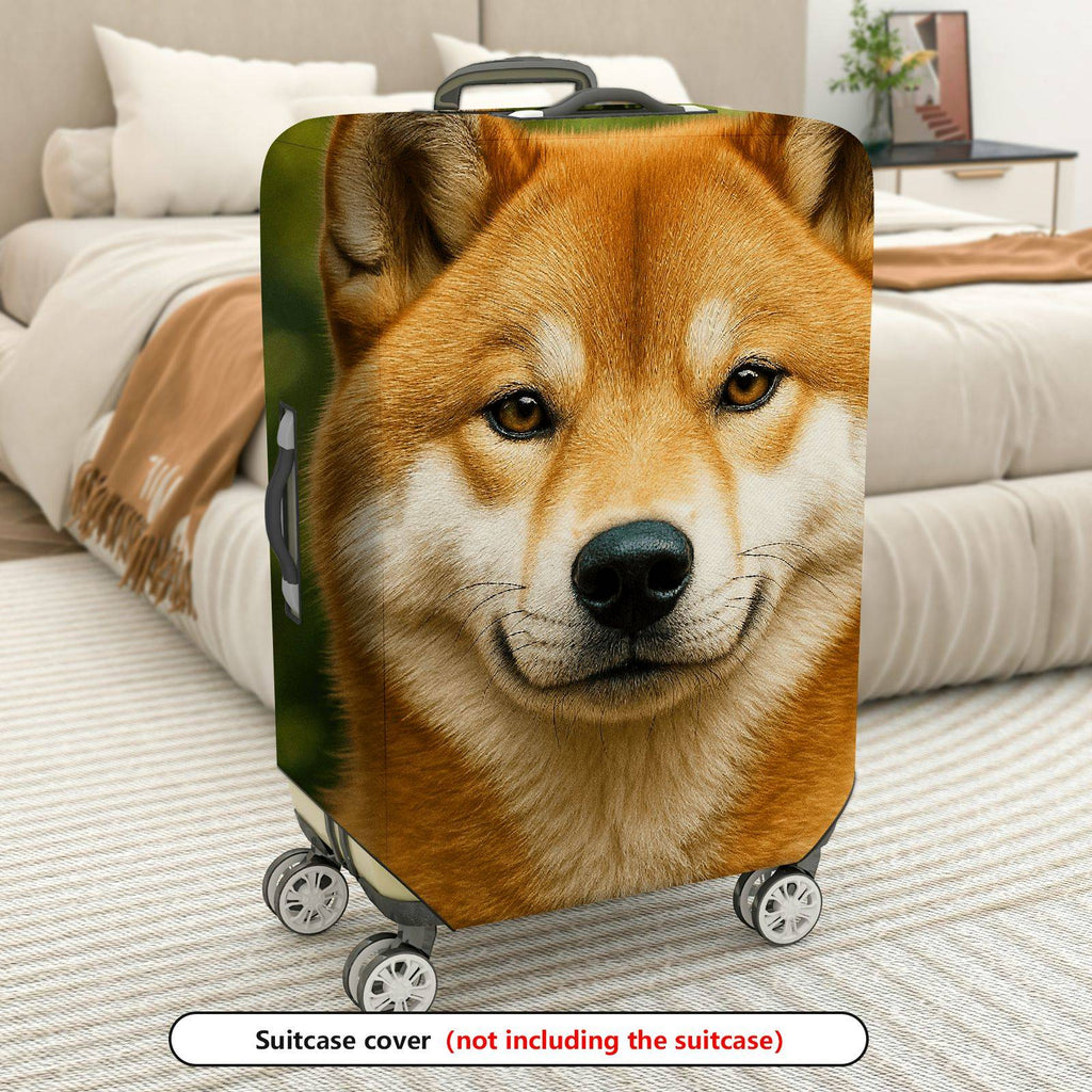 1-Piece Animal Forest Nature Fox Wildlife Scenic  Suitcase Luggage Cover, Stretch Protective Sleeve