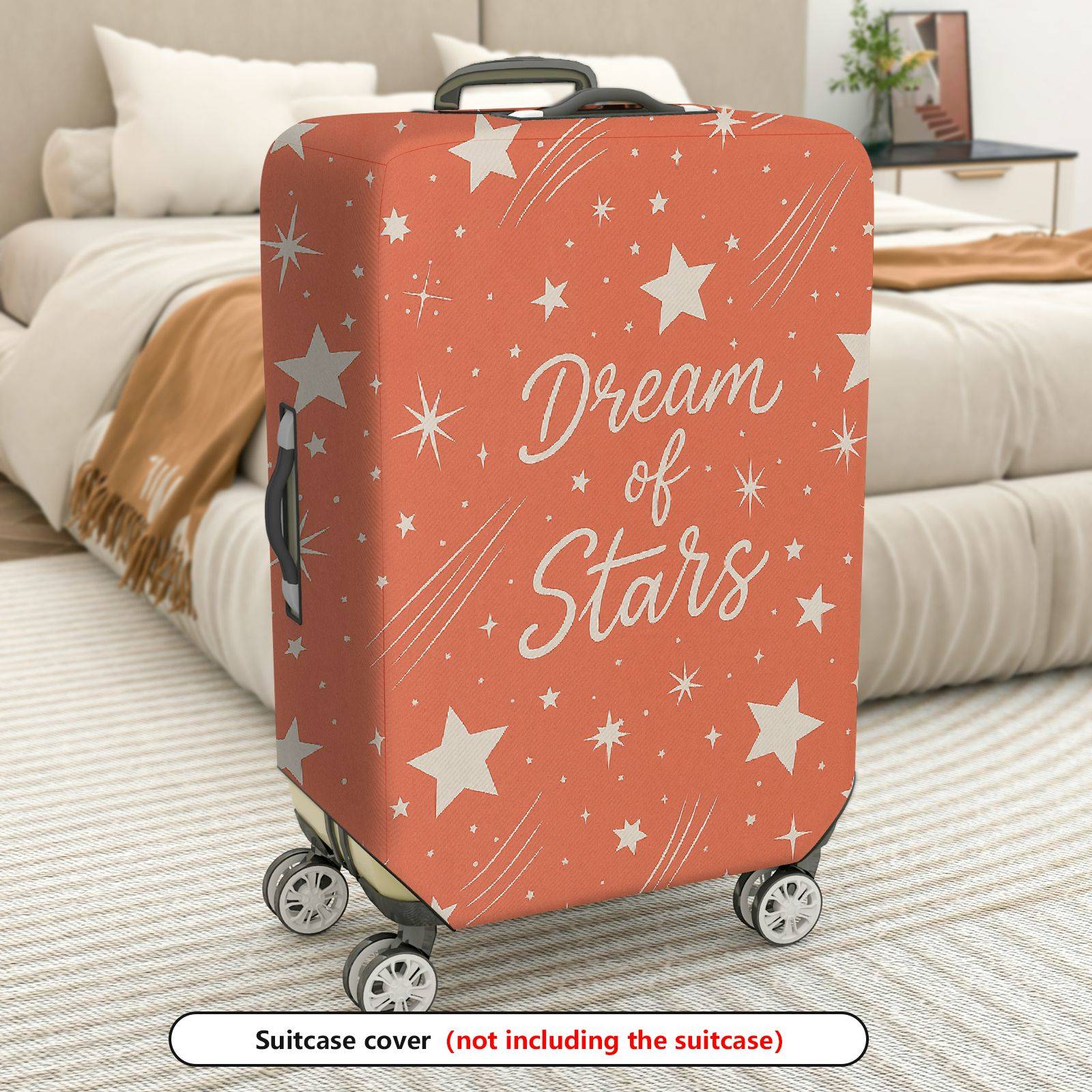 1-Piece Dream Stars Sparkle Cosmic Celestial Space  Suitcase Luggage Cover, Stretch Protective Sleeve